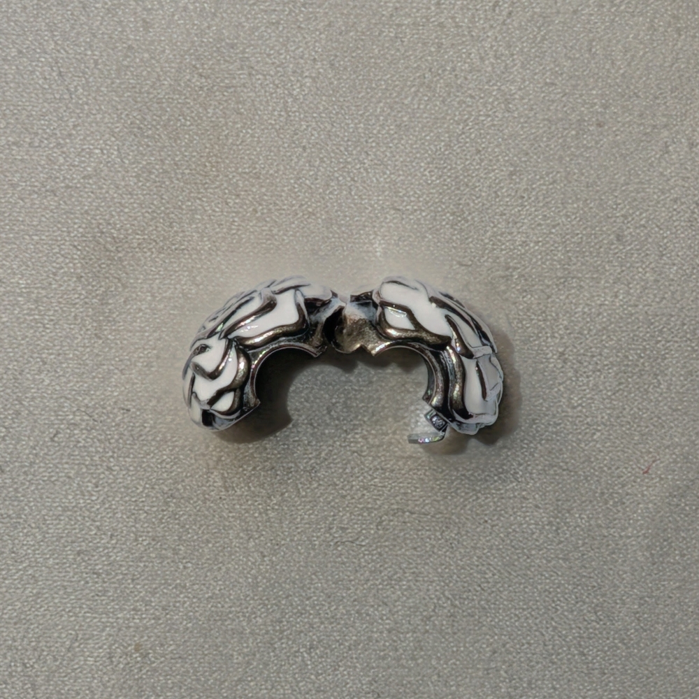 Pandora Pink Rose Garden Clip Charm - Picture 3 of 5